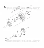 REAR HUB voor Kawasaki 1000GTR 1999