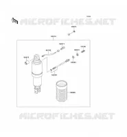SUSPENSION   SHOCK ABSORBER voor Kawasaki 1000GTR 1999