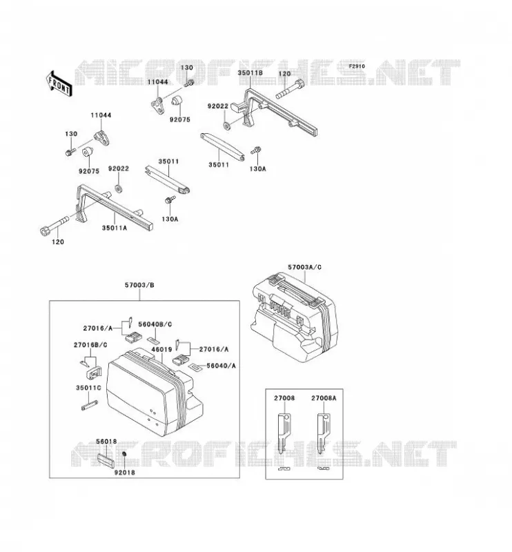 ACCESSORY Kawasaki MOTOS 1000 1999 1000GTR  ZG1000-A14