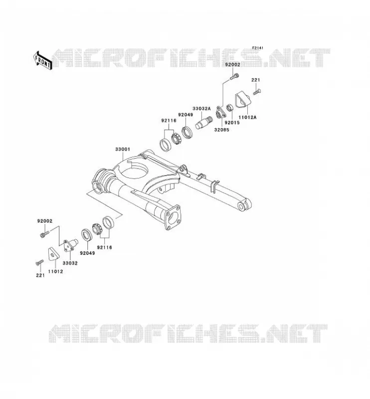 SWINGARM Kawasaki MOTOS 1000 2001 1000GTR  ZG1000-A16