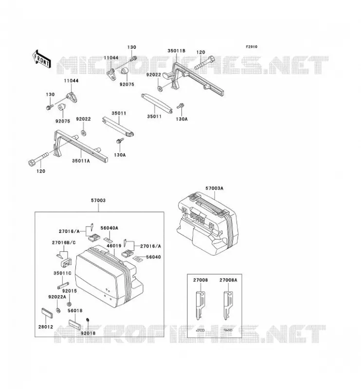ACCESSORY Kawasaki MOTOS 1000 2001 1000GTR  ZG1000-A16