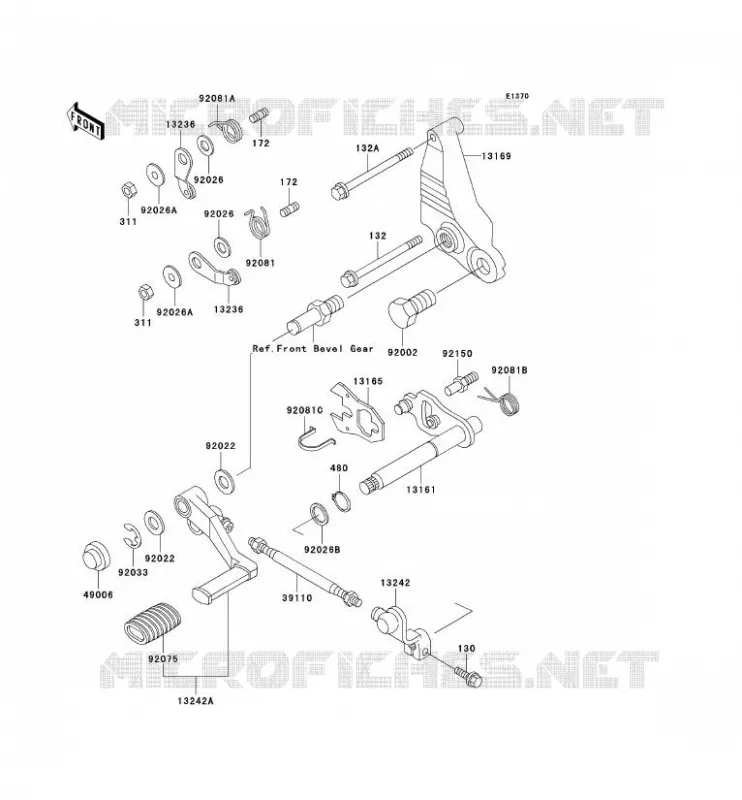 SHIFT Kawasaki MOTOS 1000 2003 1000GTR  ZG1000-A18