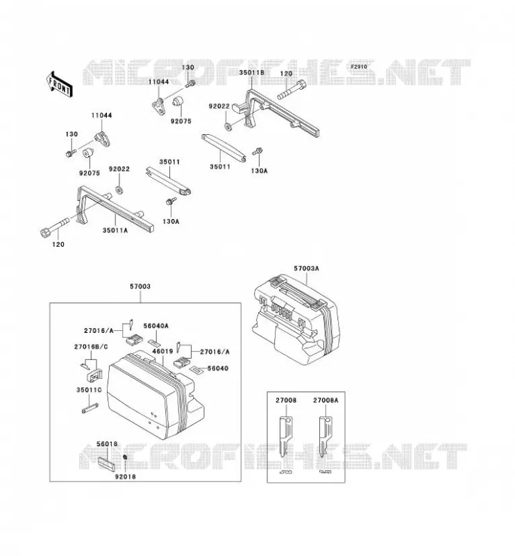 ACCESSORY Kawasaki MOTOS 1000 2003 1000GTR  ZG1000-A18