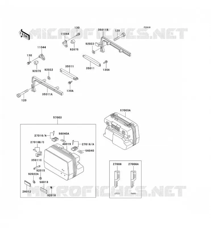 ACCESSORY Kawasaki MOTOS 1000 2004 1000GTR  ZG1000-A19