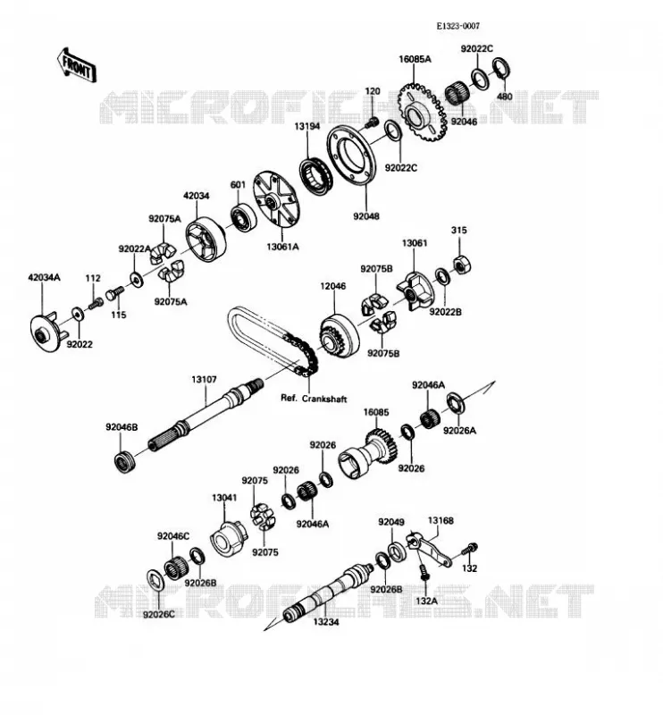 BALANCER Kawasaki MOTOS 1000 1987 1000GTR  ZG1000-A2