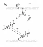 BRAKE PEDAL voor Kawasaki 1000GTR 1988