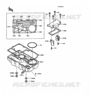 BREATHER COVER   OIL PAN voor Kawasaki 1000GTR 1988