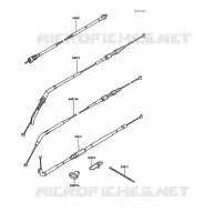 CABLES voor Kawasaki 1000GTR 1988