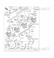 CARBURETOR voor Kawasaki 1000GTR 1988