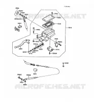 CLUTCH MASTER CYLINDER voor Kawasaki 1000GTR 1988