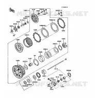 CLUTCH voor Kawasaki 1000GTR 1988