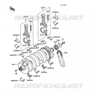 CRANKSHAFT voor Kawasaki 1000GTR 1988