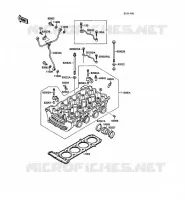 CYLINDER HEAD voor Kawasaki 1000GTR 1988