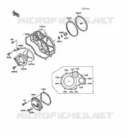 ENGINE COVERS voor Kawasaki 1000GTR 1988