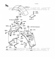 FENDER voor Kawasaki 1000GTR 1988