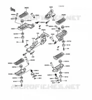 FOOTREST voor Kawasaki 1000GTR 1988