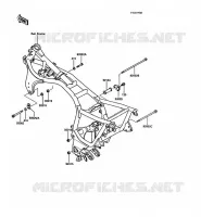 FRAME PARTS (COUVERTURE) voor Kawasaki 1000GTR 1988