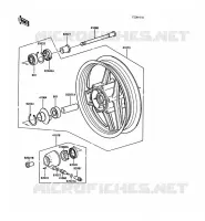 FRONT HUB voor Kawasaki 1000GTR 1988