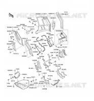 LOWER COWLING voor Kawasaki 1000GTR 1988