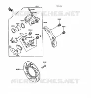 REAR BRAKE voor Kawasaki 1000GTR 1988