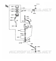 REAR MASTER CYLINDER voor Kawasaki 1000GTR 1988