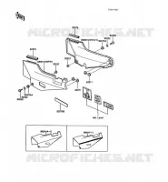 SIDE COVERS   CHAIN COVER voor Kawasaki 1000GTR 1988