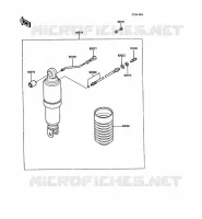 SUSPENSION   SHOCK ABSORBER voor Kawasaki 1000GTR 1988