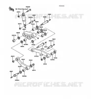 SUSPENSION voor Kawasaki 1000GTR 1988