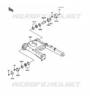 SWINGARM voor Kawasaki 1000GTR 1988