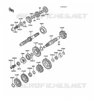 TRANSMISSION voor Kawasaki 1000GTR 1988