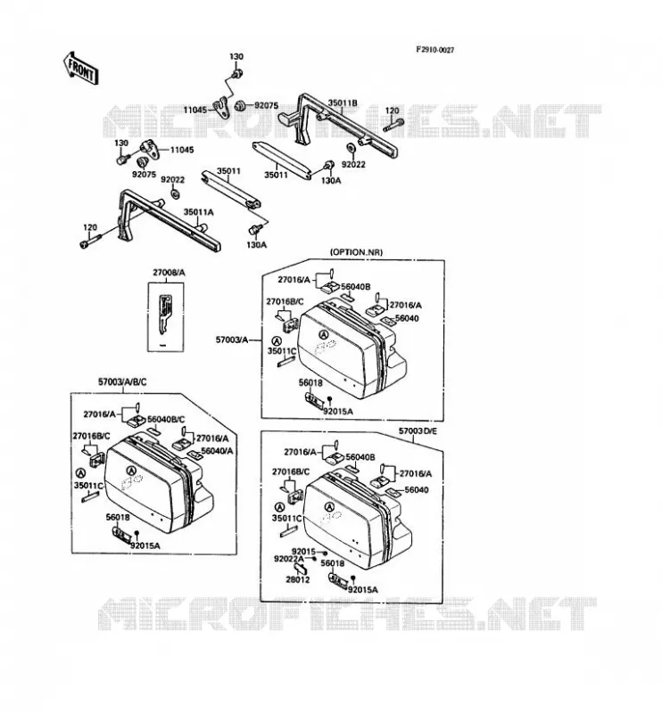 ACCESSORY Kawasaki MOTOS 1000 1988 1000GTR  ZG1000-A3