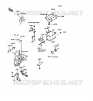 BATTERY BRACKET voor Kawasaki 1000GTR 1989