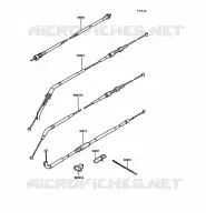 CABLES voor Kawasaki 1000GTR 1989