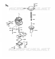 CARBURETOR PARTS voor Kawasaki 1000GTR 1989