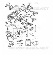 CHASSIS ELECTRICAL EQUIPMENT voor Kawasaki 1000GTR 1989