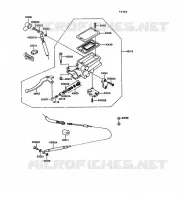CLUTCH MASTER CYLINDER voor Kawasaki 1000GTR 1989