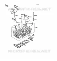 CYLINDER HEAD voor Kawasaki 1000GTR 1989