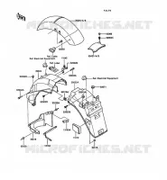 FENDER voor Kawasaki 1000GTR 1989