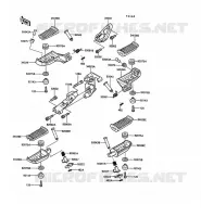 FOOTREST voor Kawasaki 1000GTR 1989