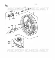 FRONT HUB voor Kawasaki 1000GTR 1989
