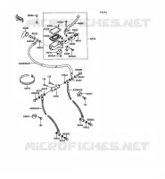 FRONT MASTER CYLINDER voor Kawasaki 1000GTR 1989
