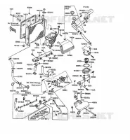 RADIATOR voor Kawasaki 1000GTR 1989