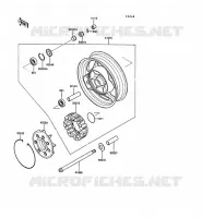 REAR HUB voor Kawasaki 1000GTR 1989