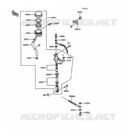 REAR MASTER CYLINDER voor Kawasaki 1000GTR 1989