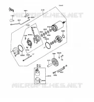 STARTER MOTOR voor Kawasaki 1000GTR 1989