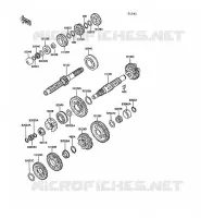 TRANSMISSION voor Kawasaki 1000GTR 1989