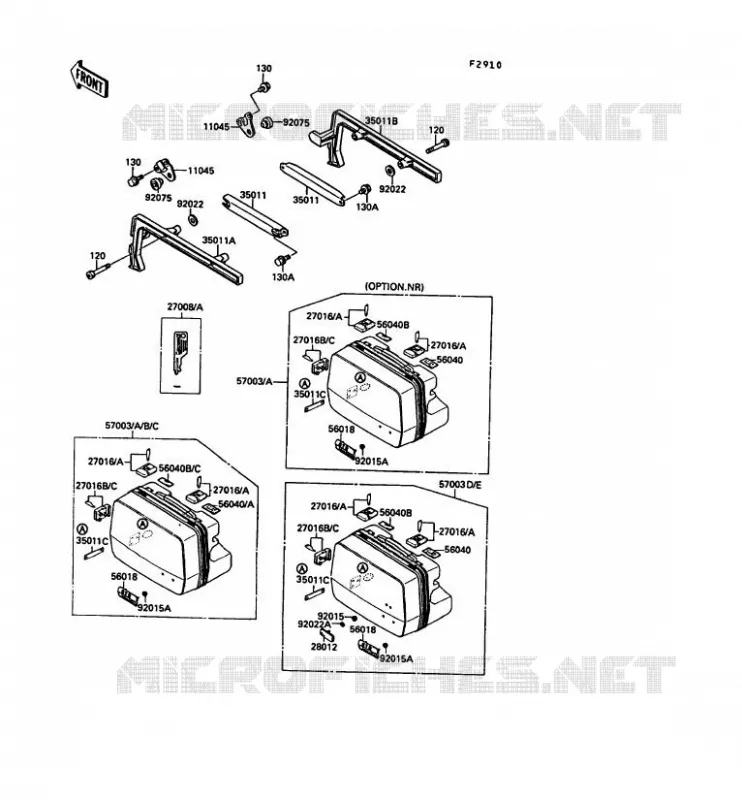 ACCESSORY Kawasaki MOTOS 1000 1989 1000GTR  ZG1000-A4