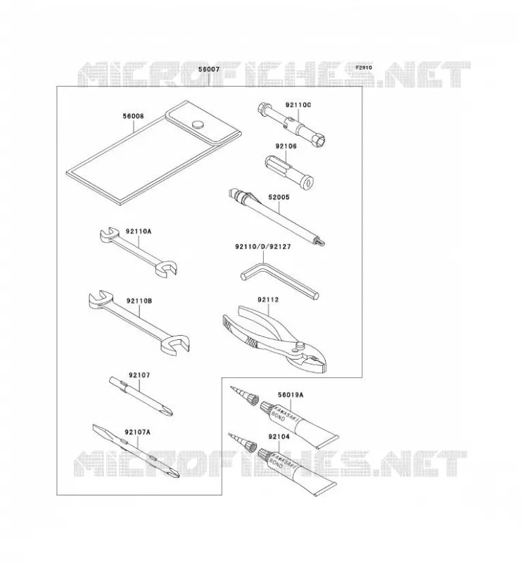 TOOL Kawasaki MOTOS 1000 2006 1000GTR  ZG1000A6F