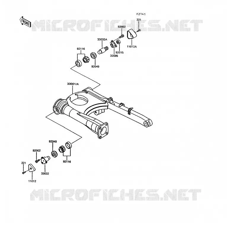 SWINGARM Kawasaki MOTOS 1000 1992 1000GTR  ZG1000-A7