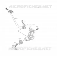 BRAKE PEDAL   TORK LINK voor Kawasaki VOYAGER XII 1996